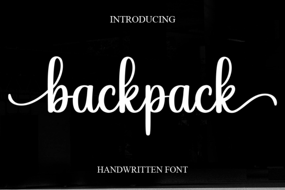 Backpack: A Sweet and Cursive Handwritten Font for Elegant Design