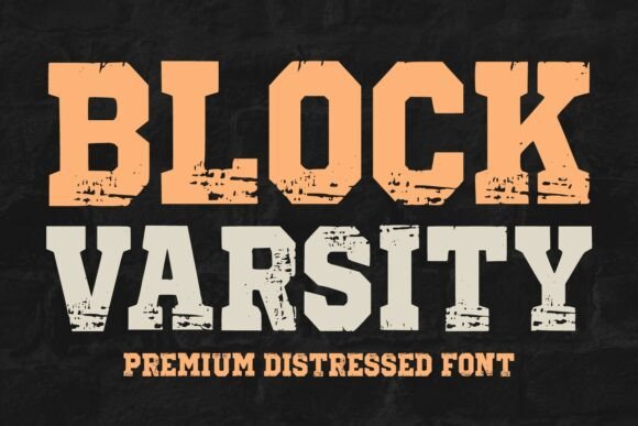 Block Varsity: A Bold and Powerful Display Font for Impactful Design