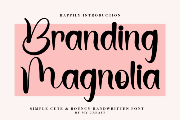 Branding Magnolia: A Festive and Merry Typeface