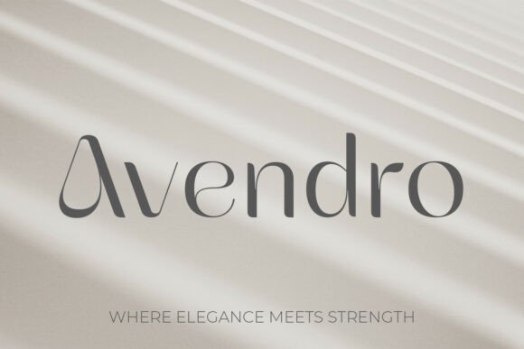 Discover Avendro: A Bold and Luxurious Serif Typeface