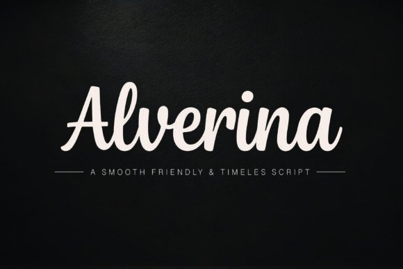 Discover the Elegance of Alverina: A Handwritten Script Font with Modern Charm