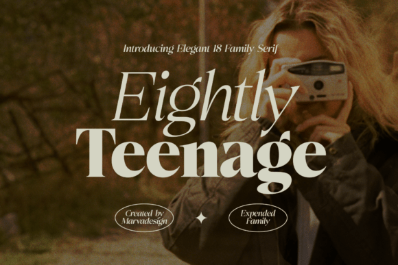 Eightly Teenage: A Typeface for the Modern Elegance