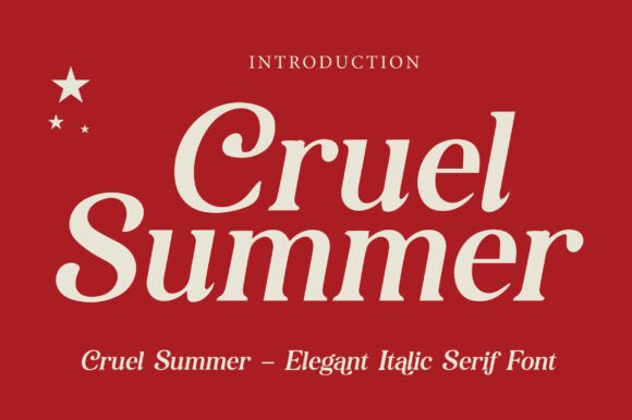 Elevate Your Design with Cruel Summer Font
