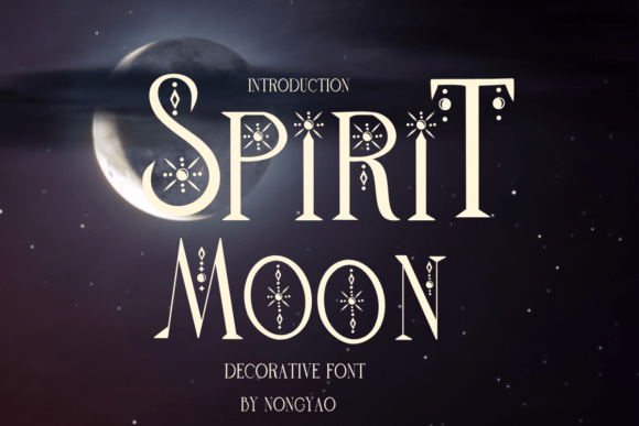 Embrace Creativity with Spirit Moon: A Versatile Decorative Font