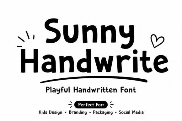 Embrace Creativity with Sunny Handwrite: A Font for Every Creative Project