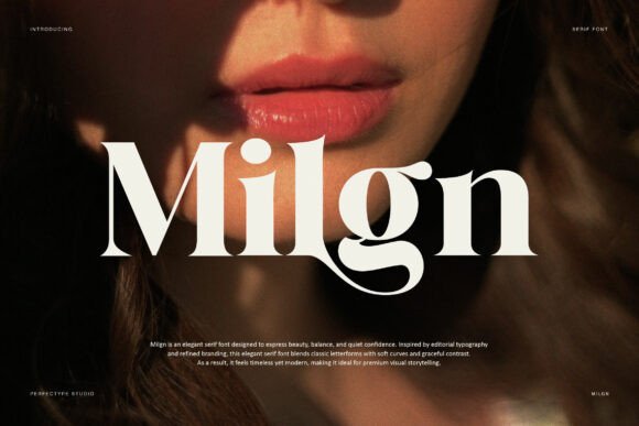 Exploring Milgn: A Modern Serif Font with Timeless Elegance
