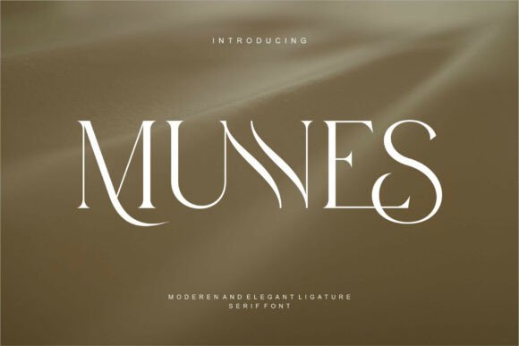 Exploring Munnes: A Serif Font with Timeless Elegance and Modern Versatility