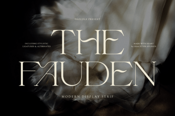 Immerse Your Project in Luxury with The Fauden: A High-End Serif Typeface