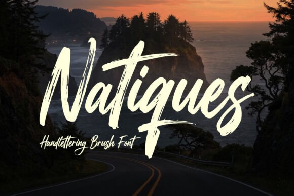 Natiques: A Bold and Expressive Handlettering Font