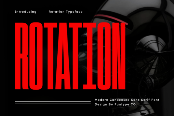 Rotation: A Powerful Modern Condensed Sans Serif Font for High-Impact Branding