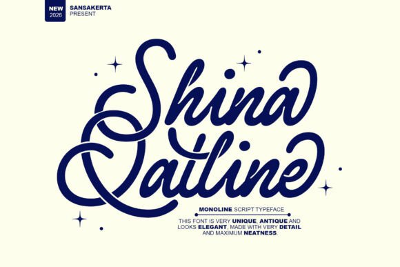 Shina Qatline: A Versatile and Elegant Script Font