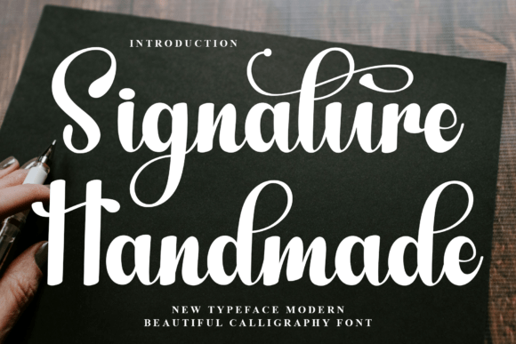 Signature Handmade: A Font for Creative Expression