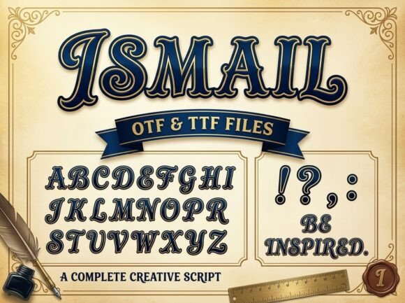 Step into Timeless Sophistication with Ismail: A Creative Script for the Modern Age
