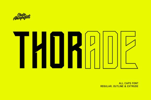 Thorade: The Dominant Font for Bold and Impactful Design