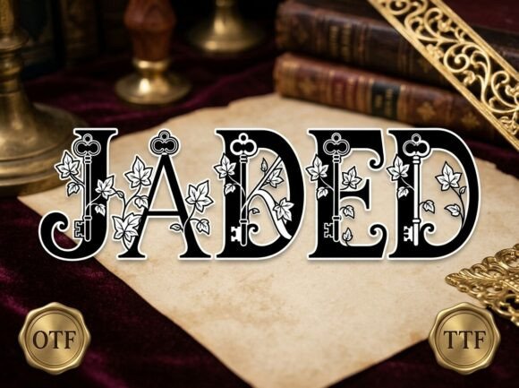 Unlock Victorian Mystery with Jaded Font