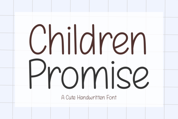 Unlocking Creativity with Children Promise: A Versatile Handwritten Font