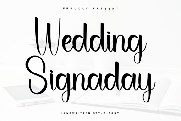 Wedding Signaday: A Versatile Handwritten Font for Elegant Yet Casual Designs