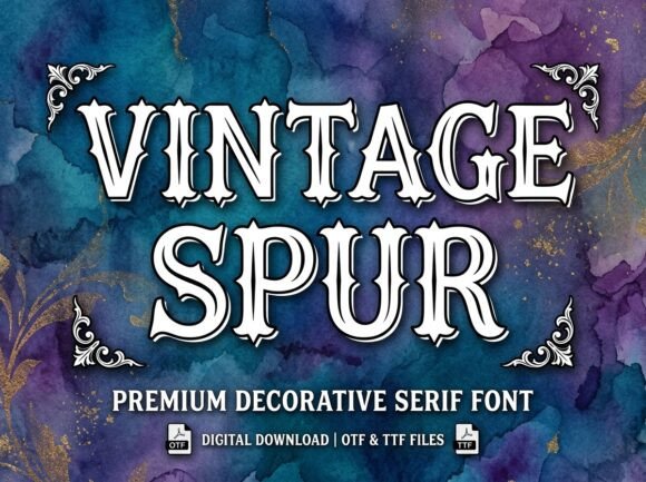 Welcome to Vintage Spur: A Classic Font for Your Creative Projects